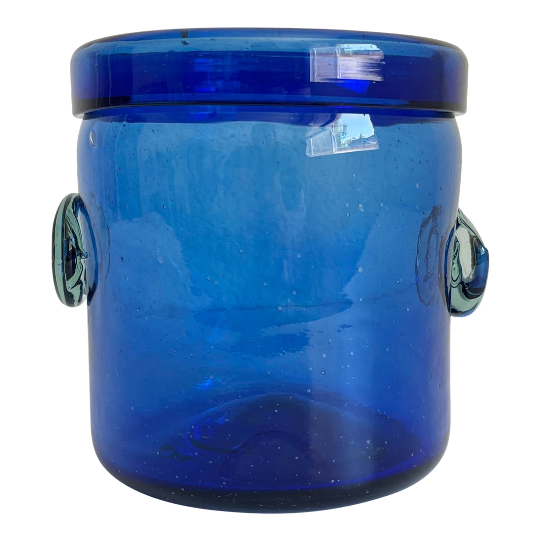 Italian Cobalt Glass Wine Cooler Ice Bucket, Mid 20th C (1 of 7)