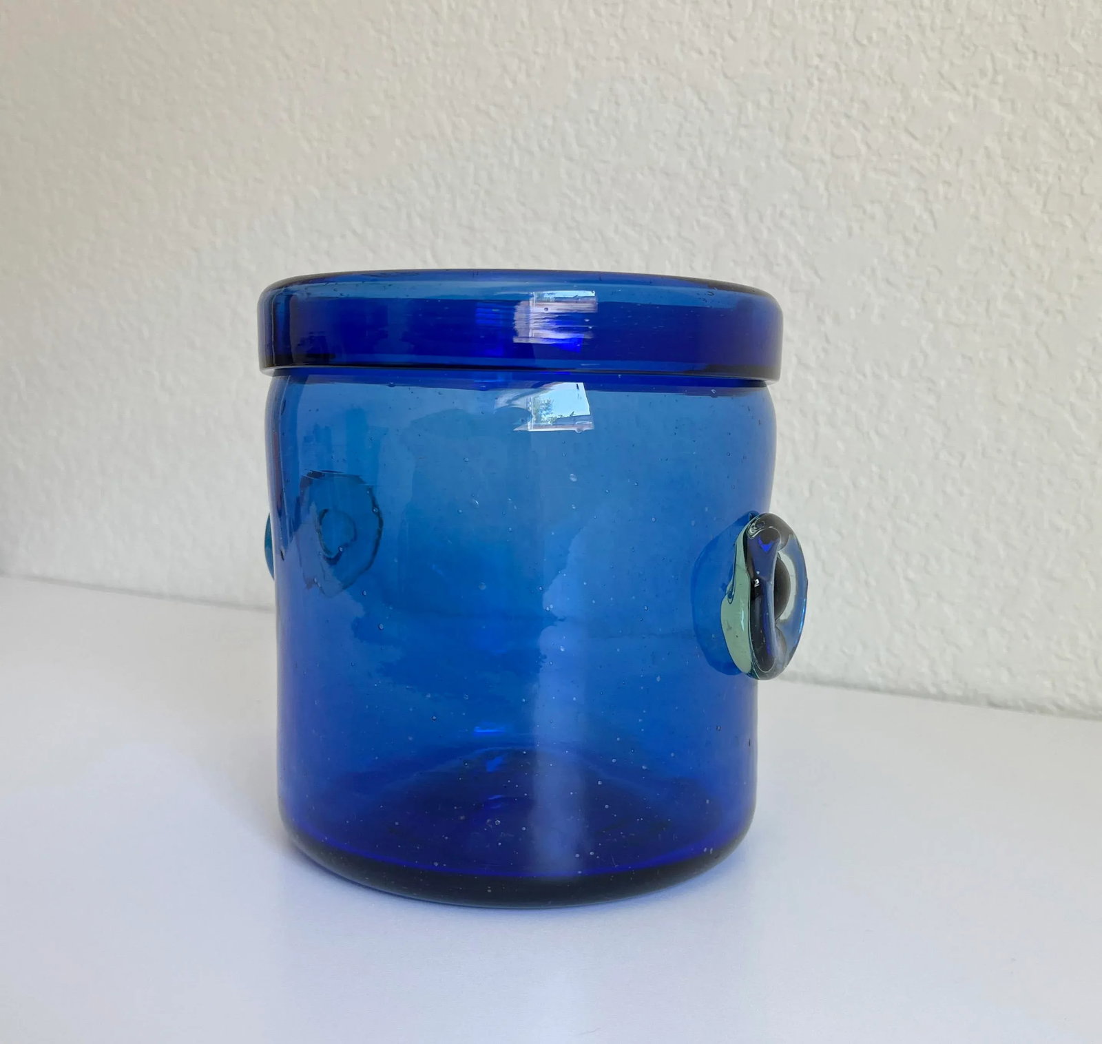Italian Cobalt Glass Wine Cooler Ice Bucket, Mid 20th C - 2