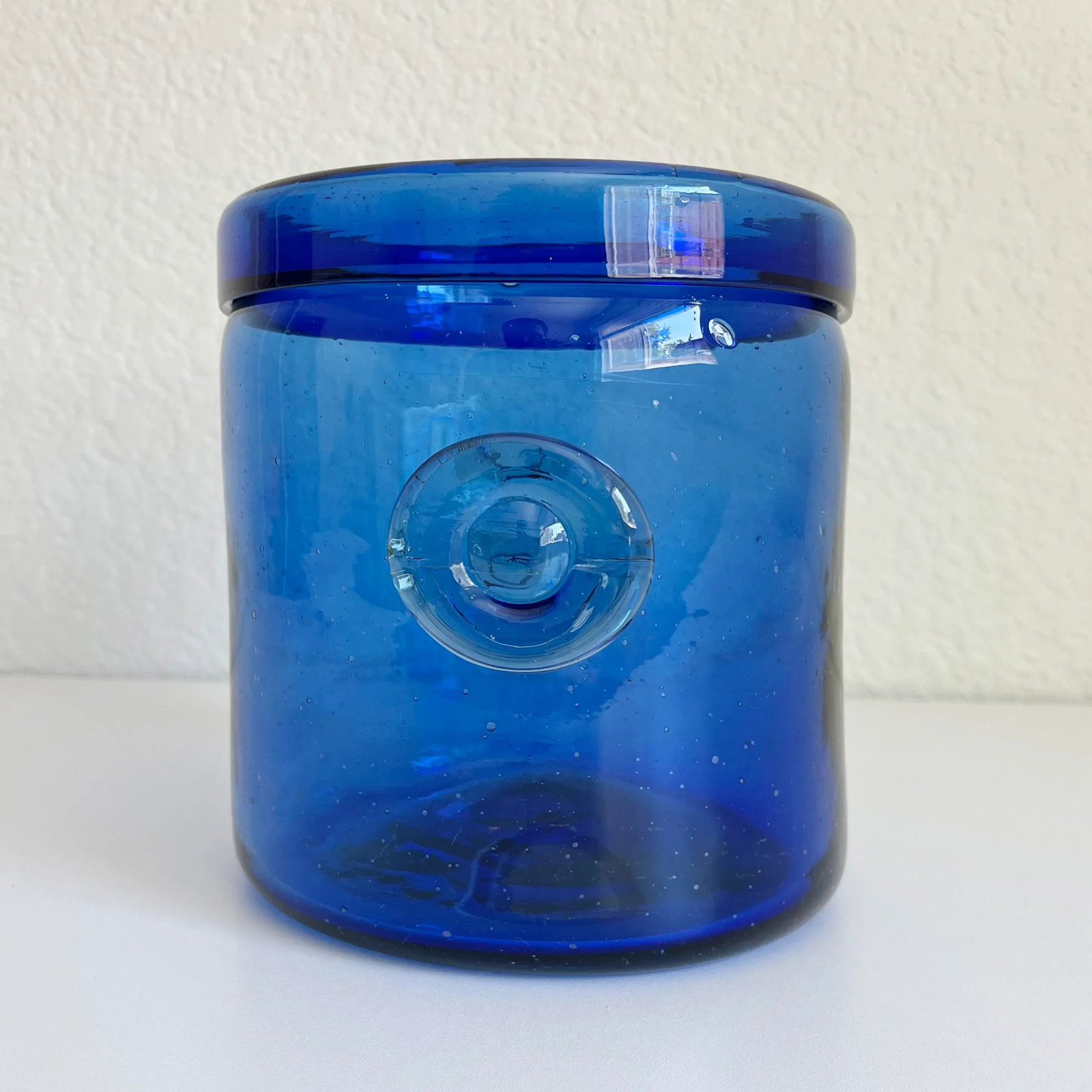 Italian Cobalt Glass Wine Cooler Ice Bucket, Mid 20th C - 4