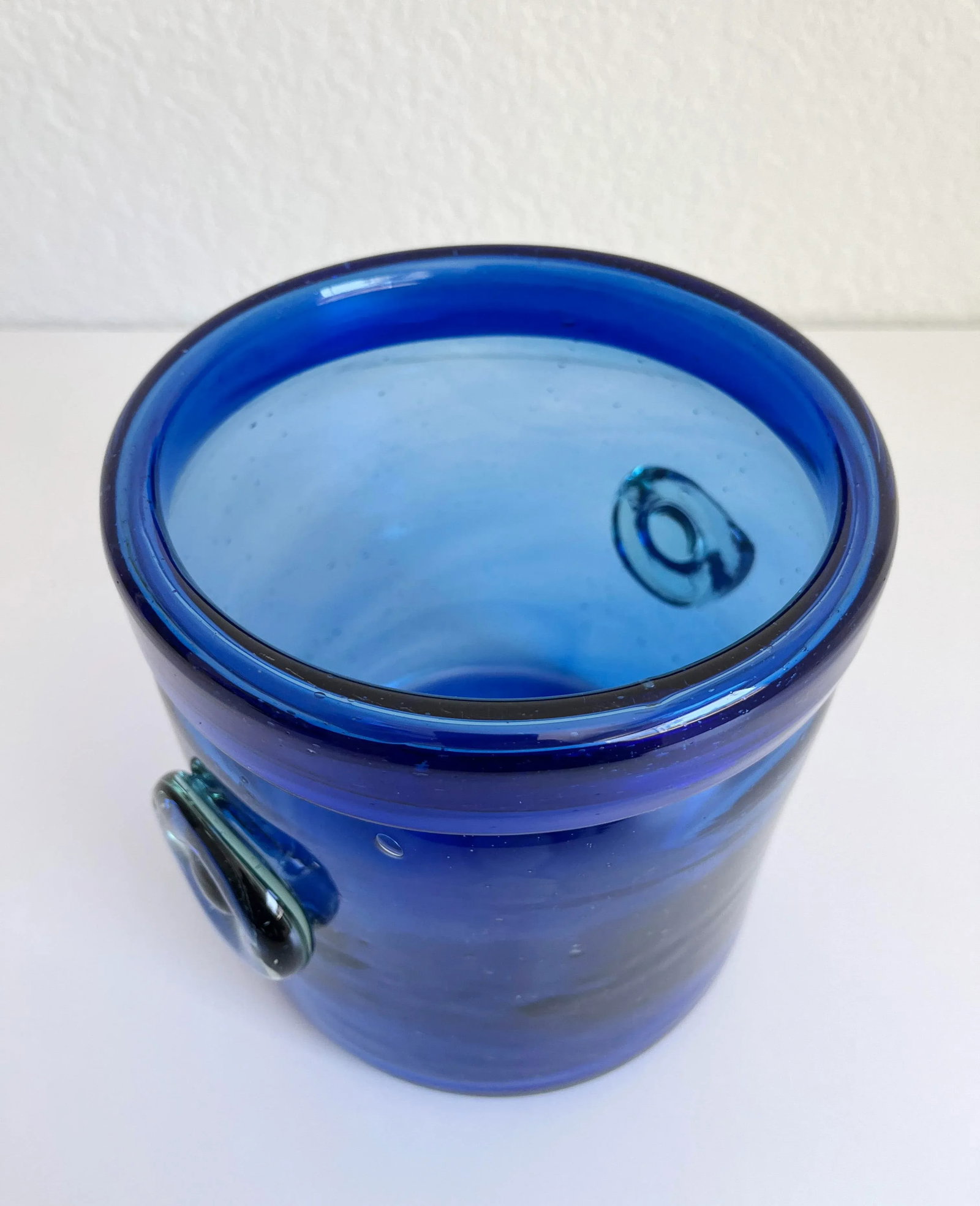 Italian Cobalt Glass Wine Cooler Ice Bucket, Mid 20th C - 6