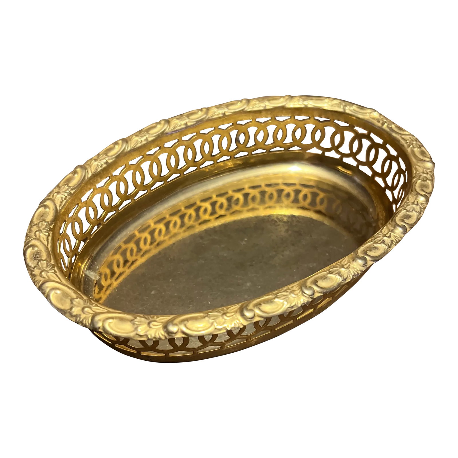 1980s Turkish Hand Hammered Brass Serving Tray (1 of 12)
