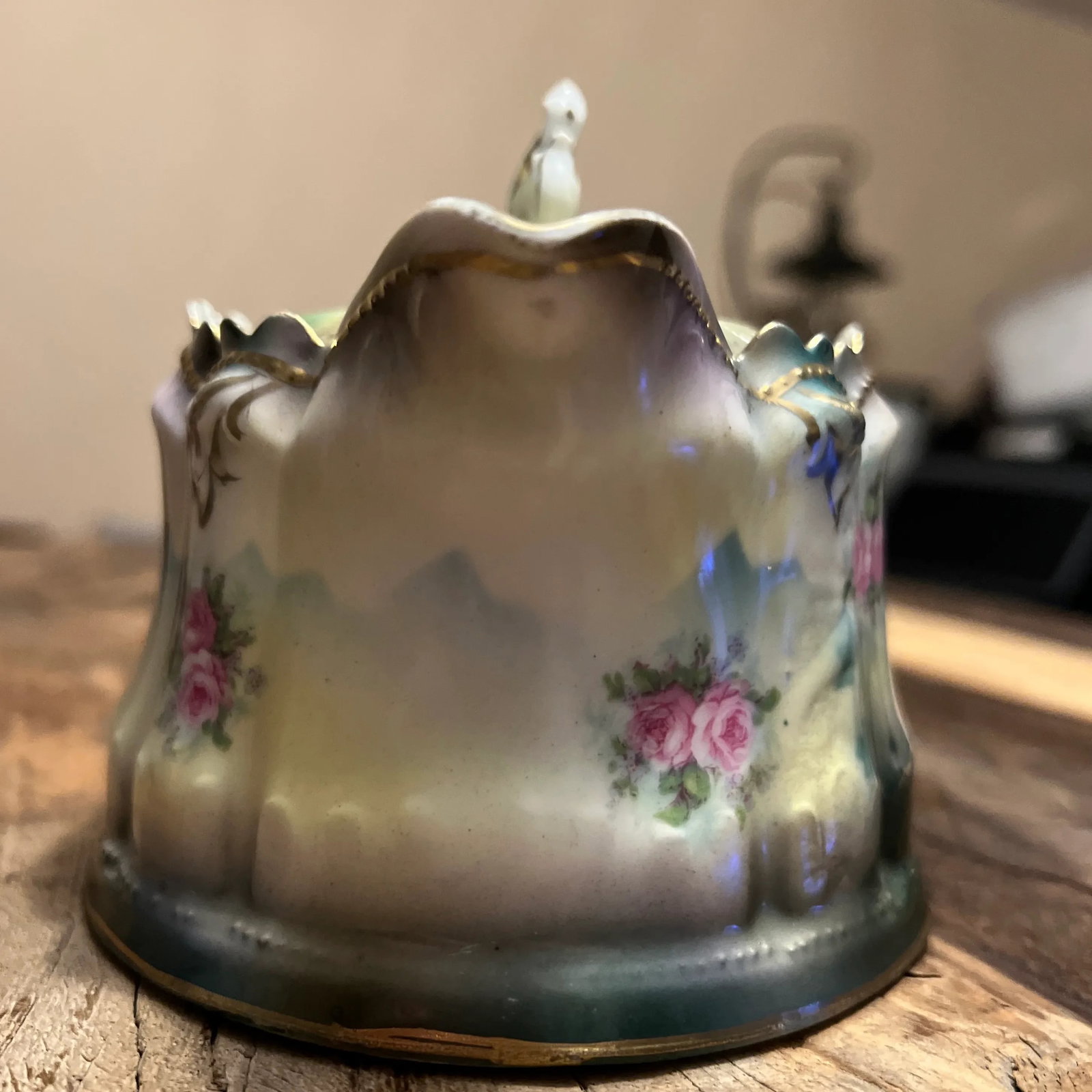 Early 1900s Rs Prussia Jeweled Syrup Pitcher With Lid - 6