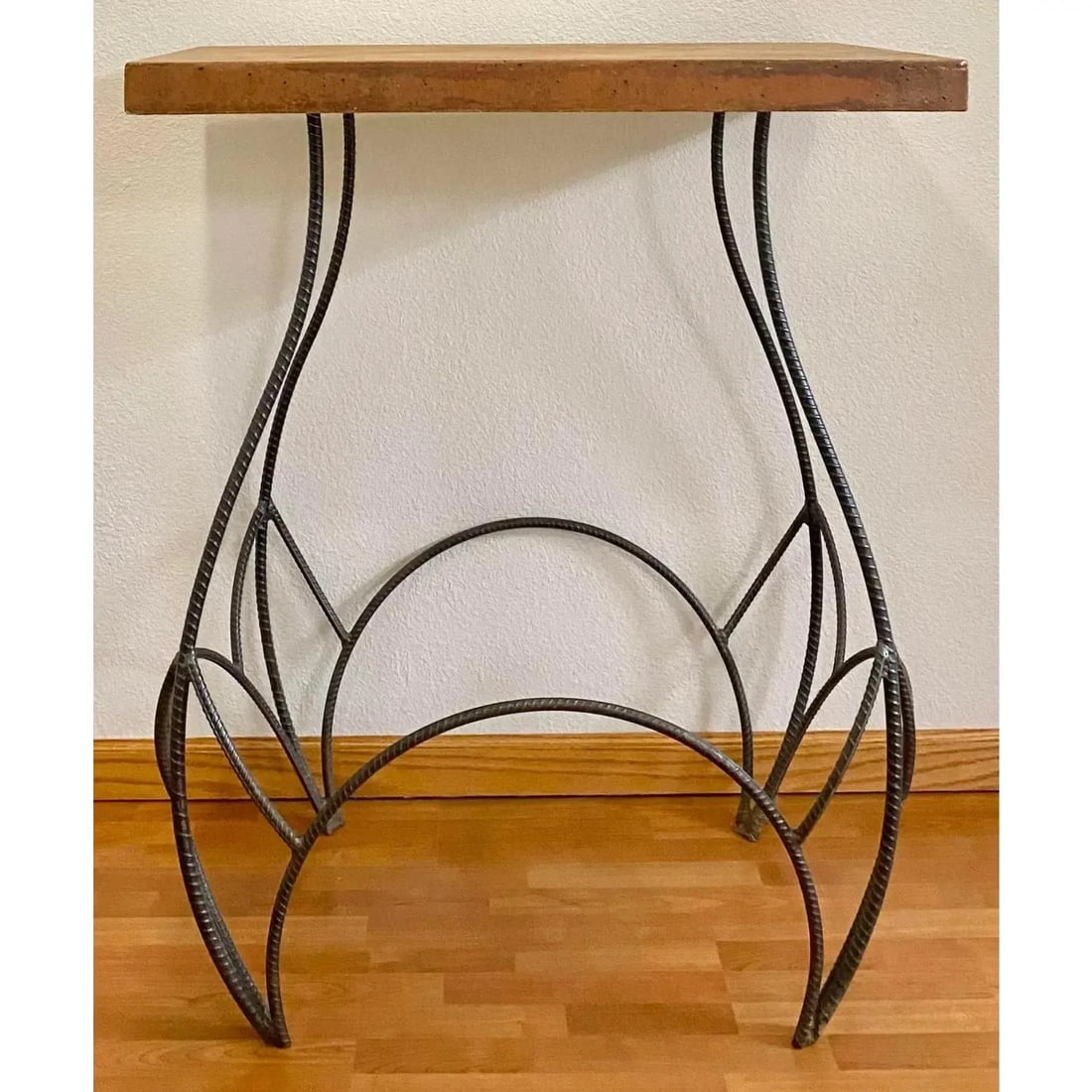 Sculptural Bar Height Industrial + Concrete Table - 10