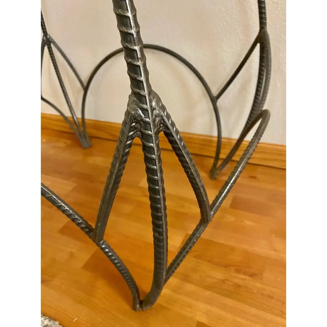 Sculptural Bar Height Industrial + Concrete Table - 11