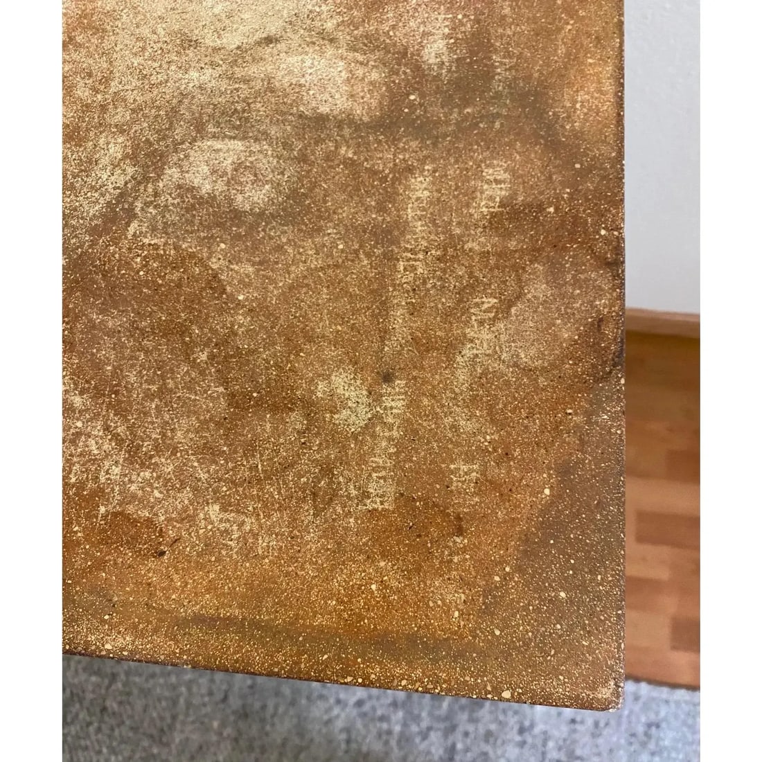 Sculptural Bar Height Industrial + Concrete Table - 12