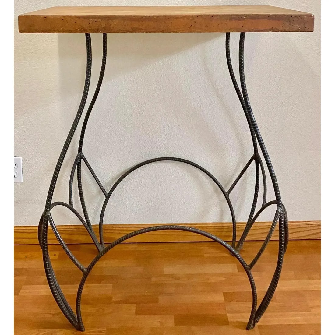 Sculptural Bar Height Industrial + Concrete Table - 8