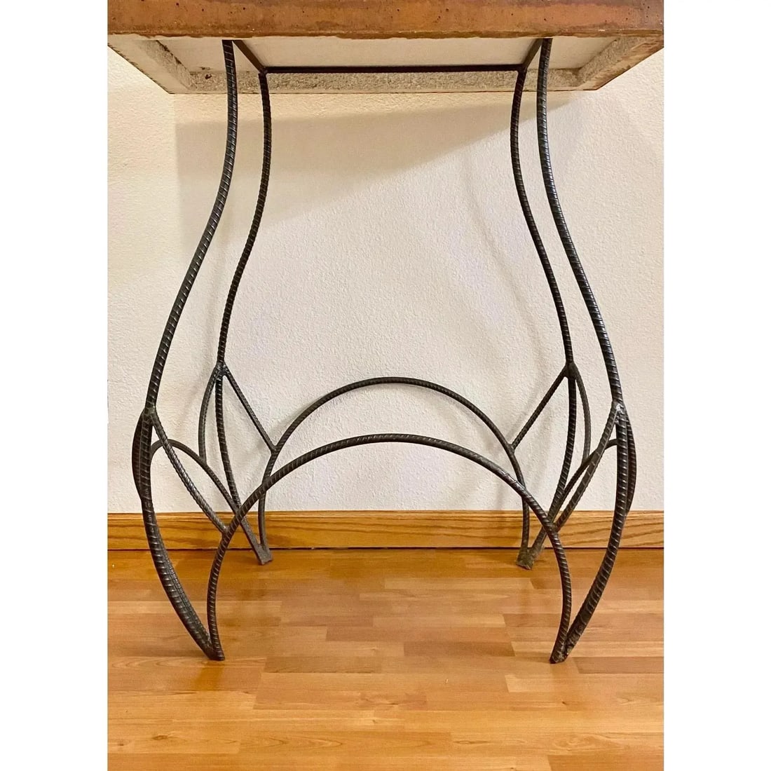 Sculptural Bar Height Industrial + Concrete Table - 9