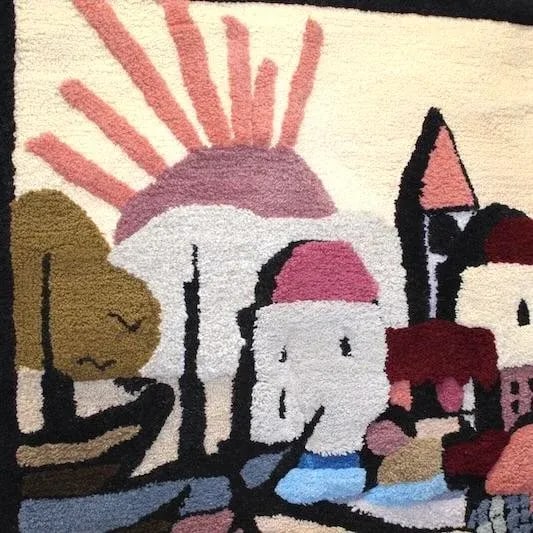 1970s Decorative Rug | Old City Jerusalem - 7