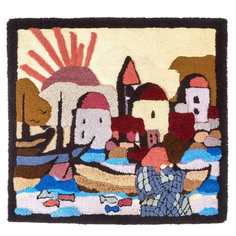 1970s Decorative Rug | Old City Jerusalem - 9