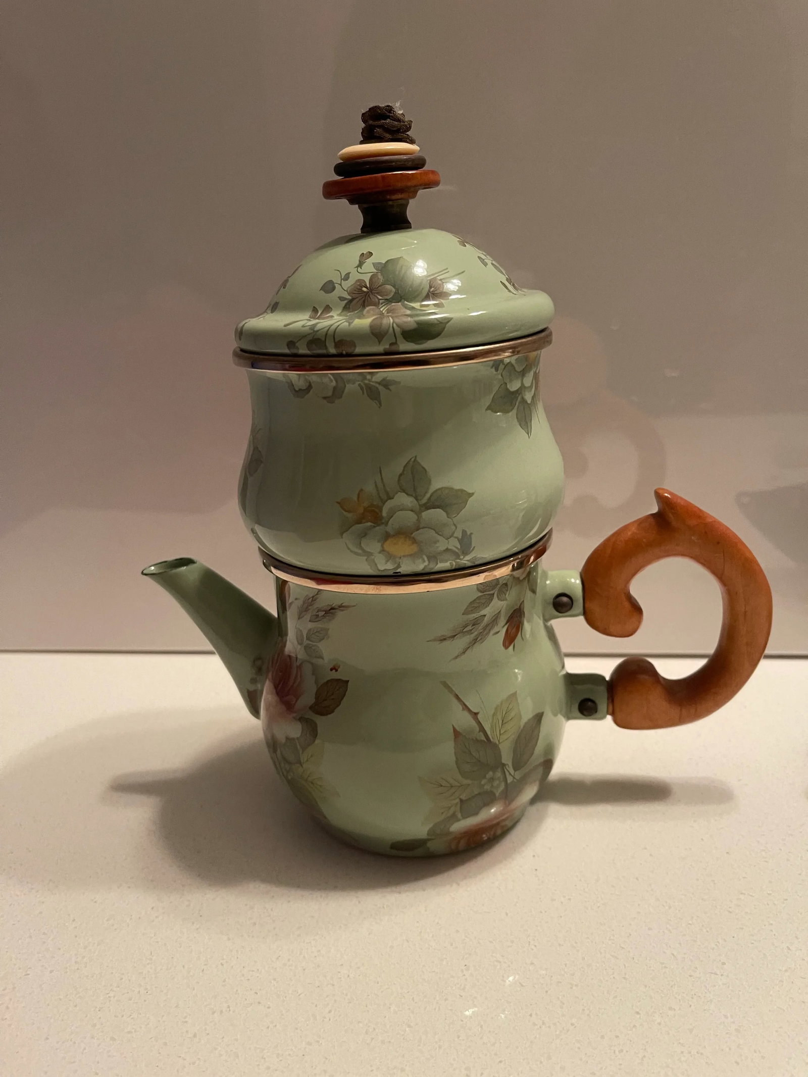 Mid 20th Century Mackenzie-Childs High Tea Vintage Stackable Creme & Sugar Set - 2