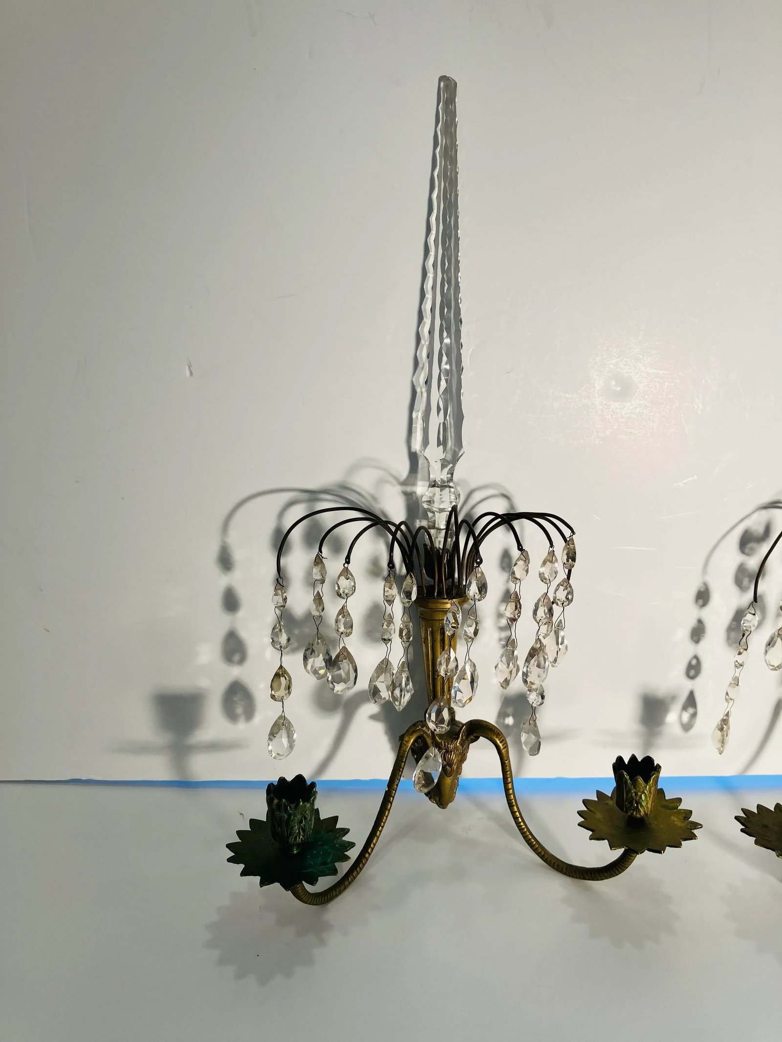 Pair of Antique Swedish Wall Sconces - 11