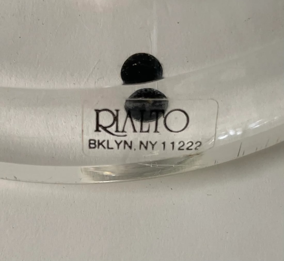 Vintage Rialto New York Lucite Lighted Vanity Mirror- Magnifying/Standard Setting - 10