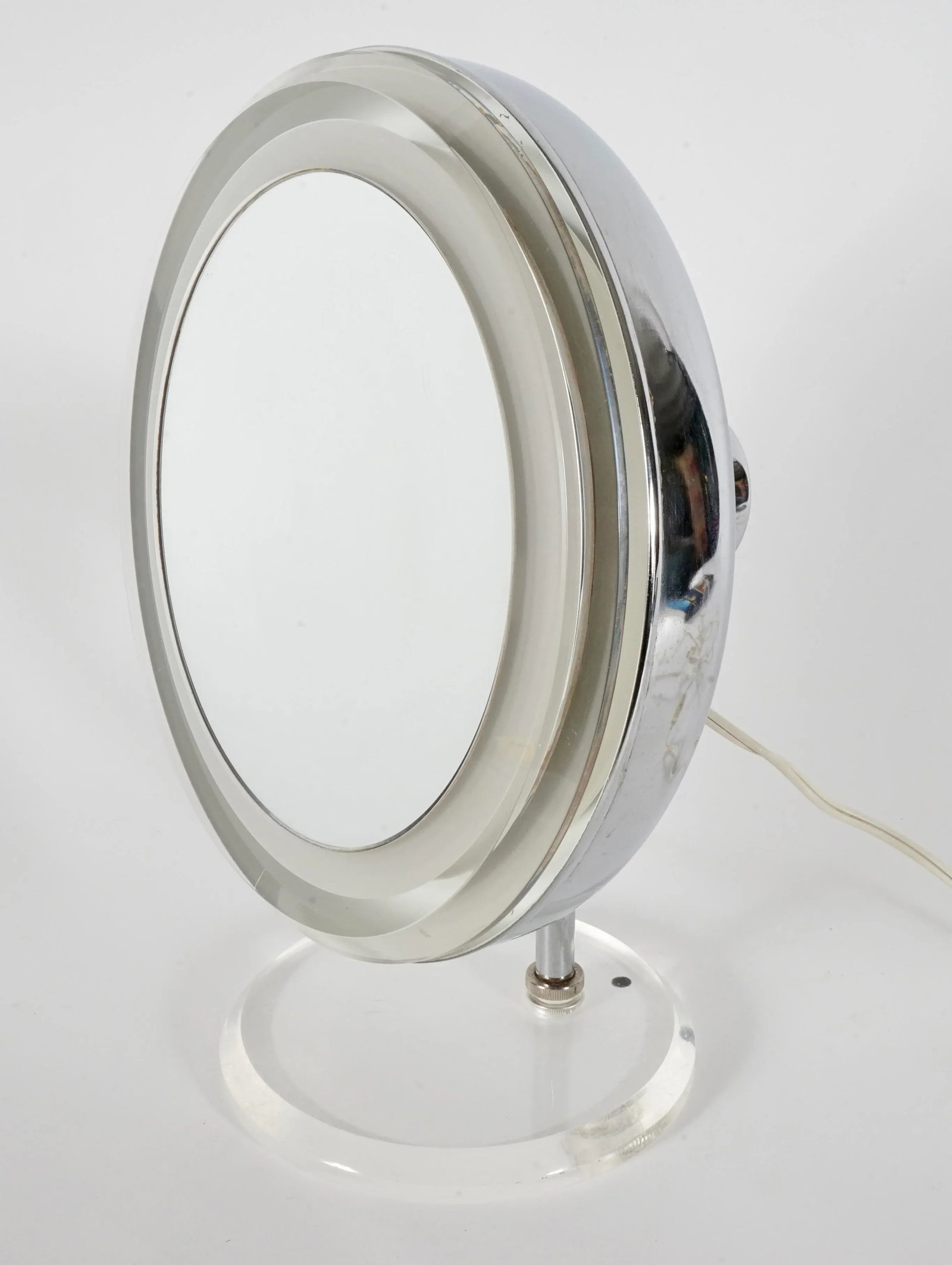 Vintage Rialto New York Lucite Lighted Vanity Mirror- Magnifying/Standard Setting - 6