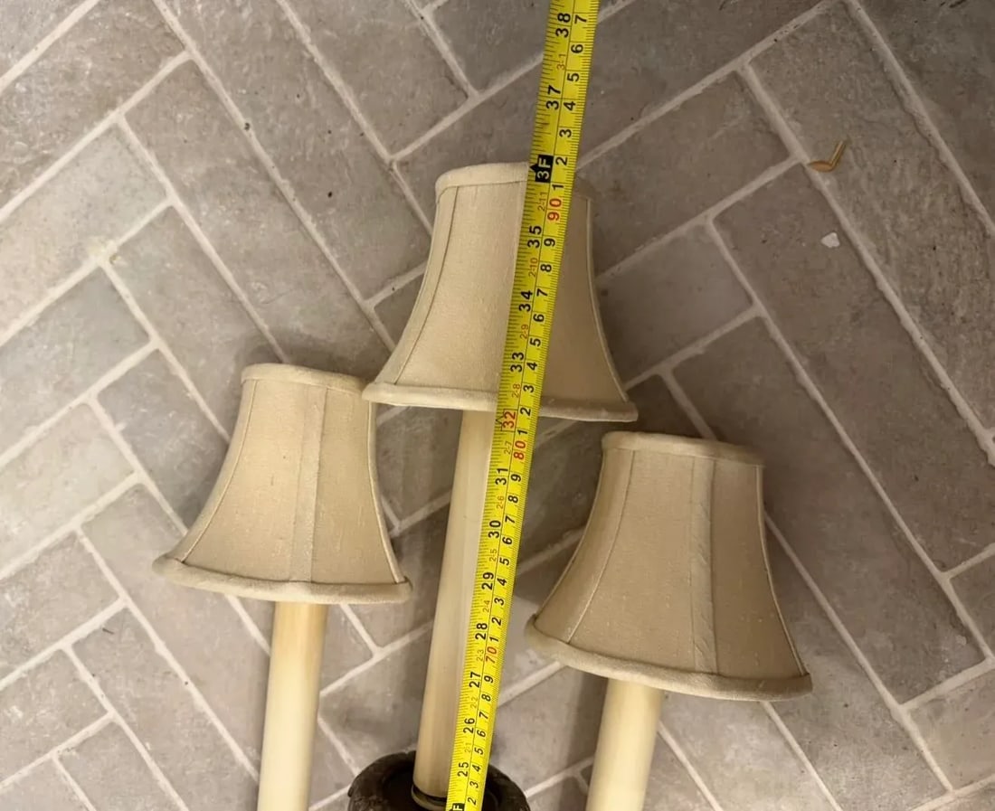 1990s Large Pair of French Wall Sconces - 4