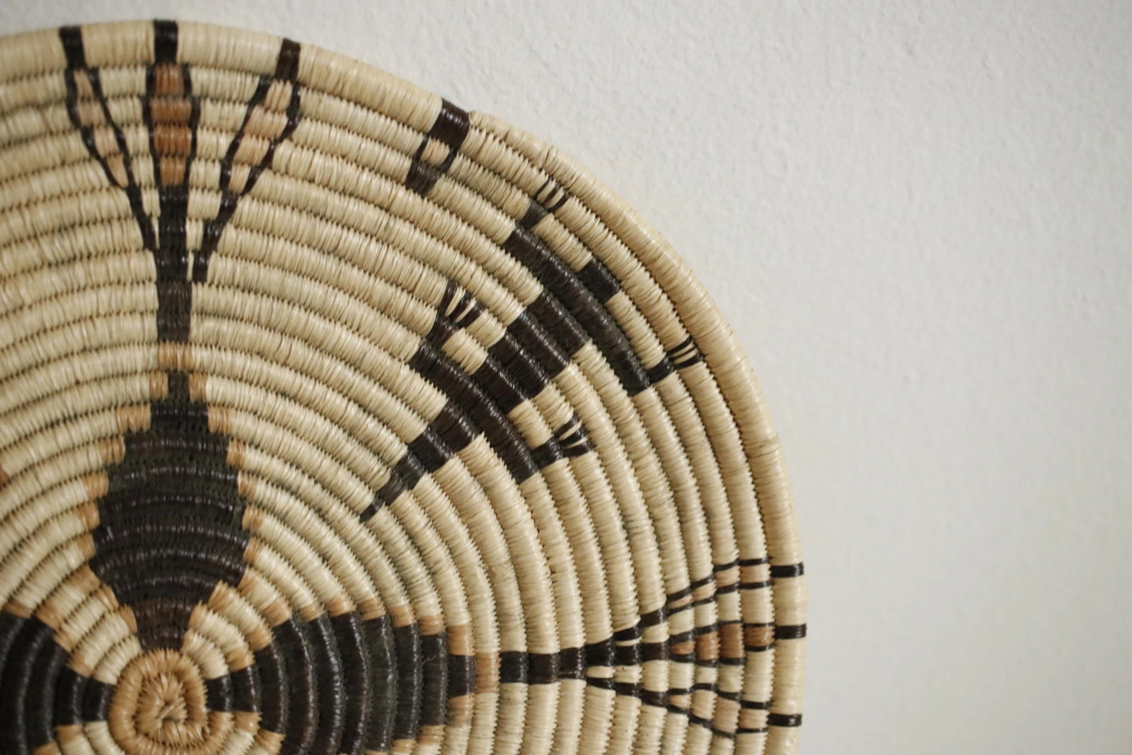 Early 20th C. Hopi Coil Basket Plaque With Geometric Figural Motifs - 5