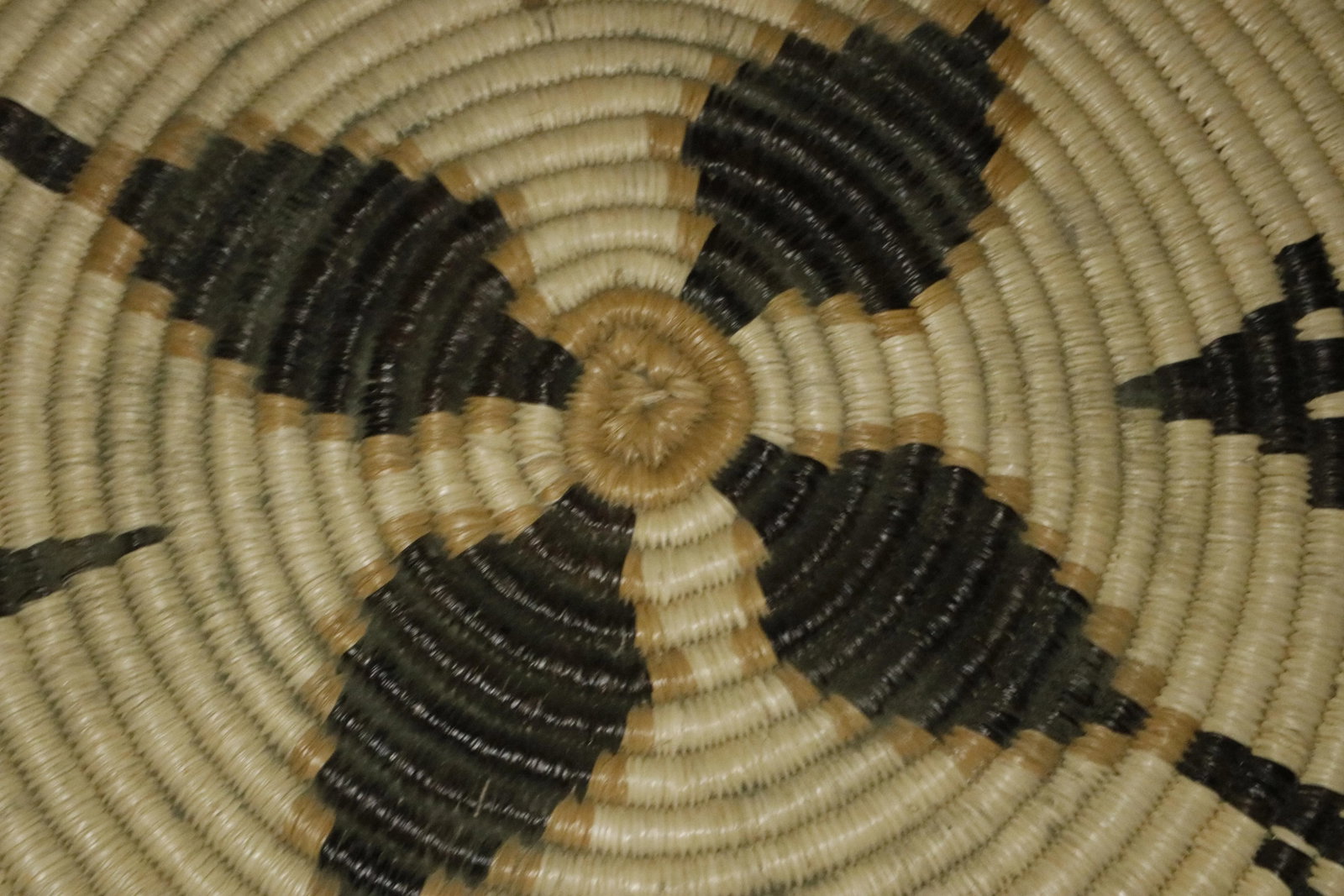 Early 20th C. Hopi Coil Basket Plaque With Geometric Figural Motifs - 7