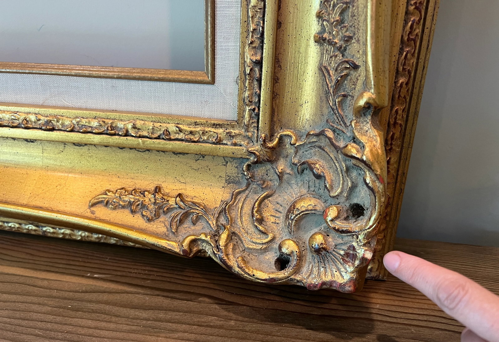 Vintage French Provincial Style Gold Gilt Frame - 8