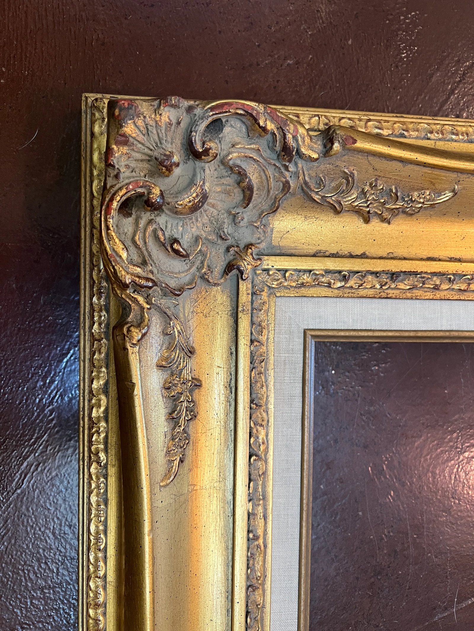 Vintage French Provincial Style Gold Gilt Frame - 9