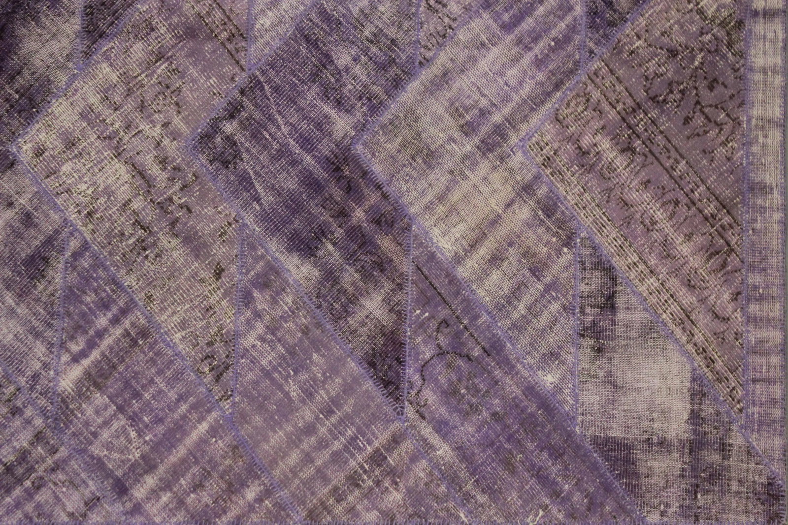Handmade Vintage Patchwork Rug. 8' X 10'1" - 2