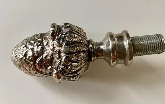 1960s Maison Charles Silvered Bronze Corn Lamp - 8