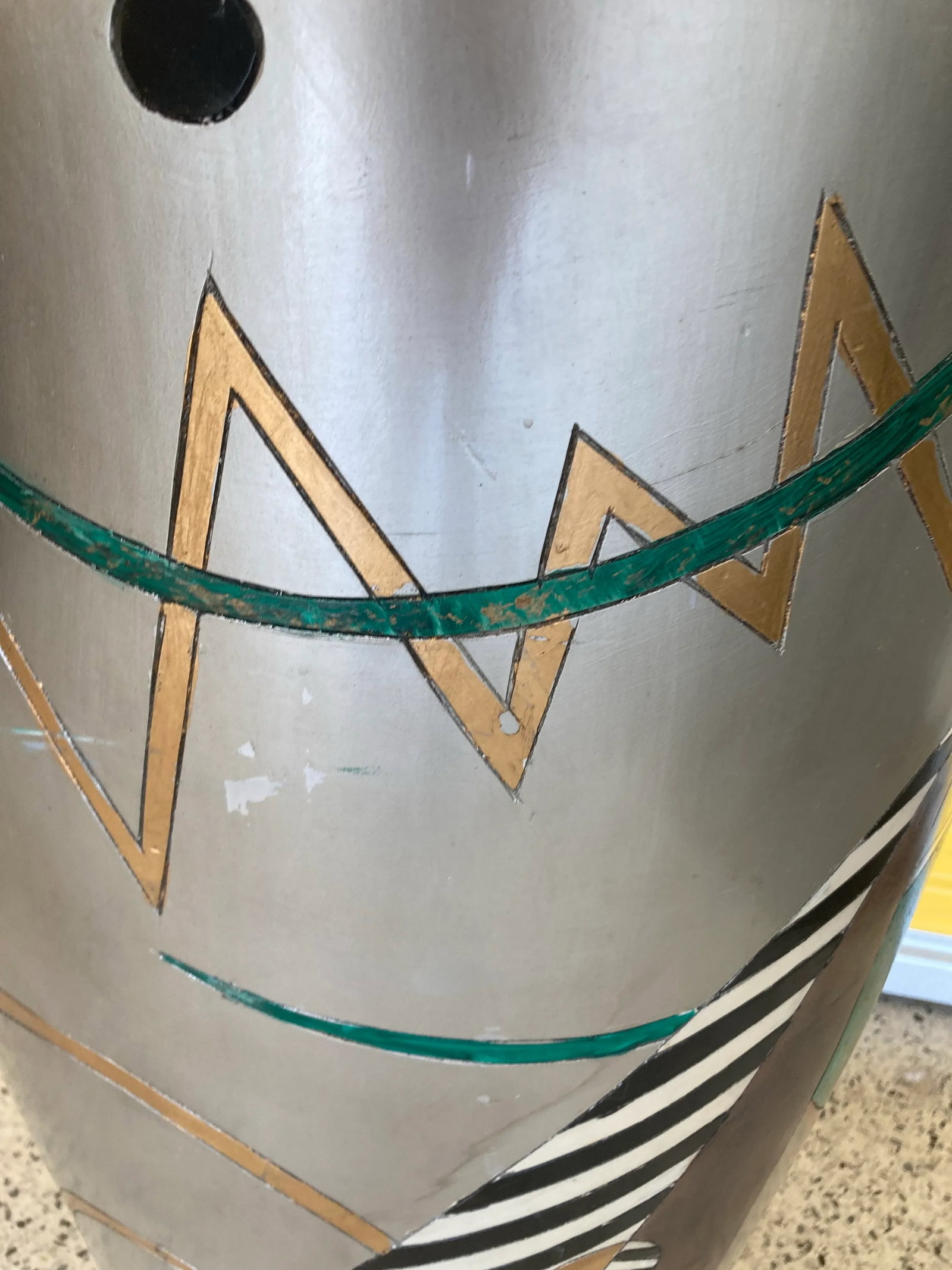 Late 20th Century Oversized Six Foot Tall Japanese Floor Vase in Memphis Style - 4