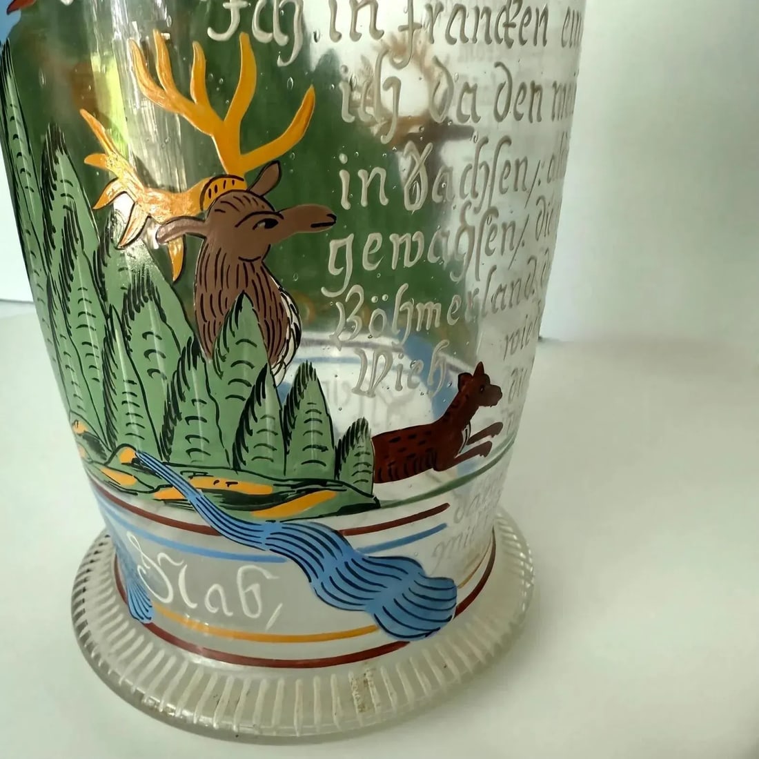 1700's German Ochsenkopfhumpen Beer Stein Vase - 2