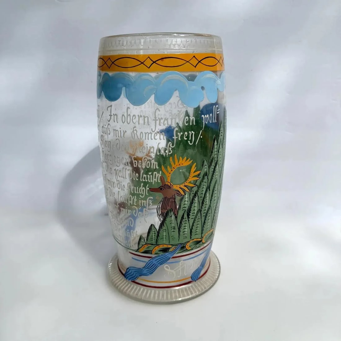 1700's German Ochsenkopfhumpen Beer Stein Vase - 3