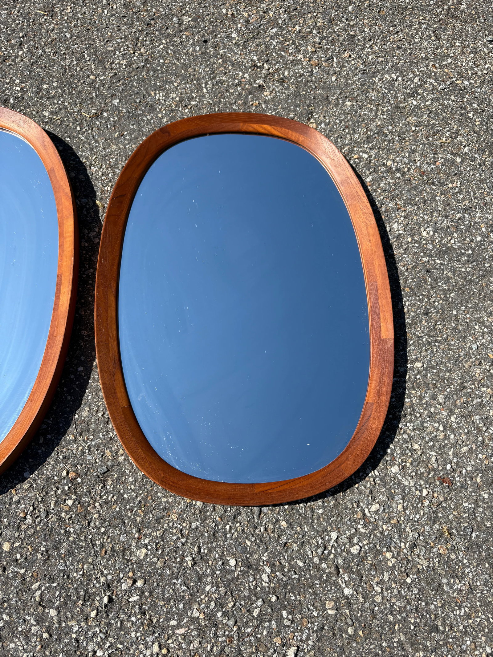 1960s Pair of Sika Mobler Teak Danish Mirrors - 3