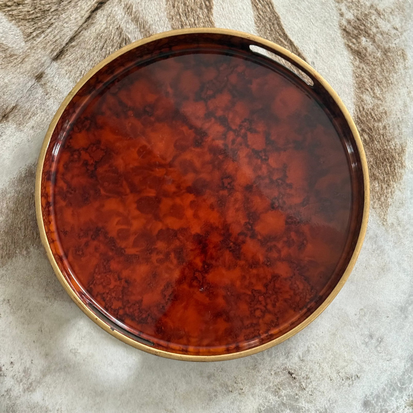 Vintage Otagiri Japan Laquerware Serving Tray - 2