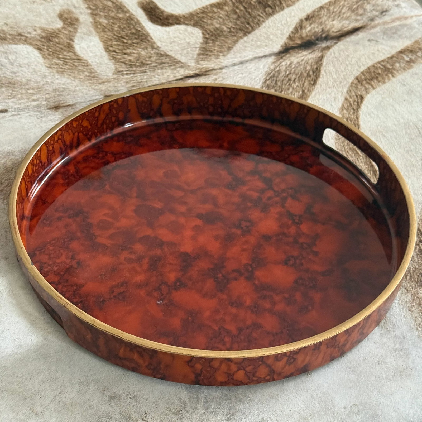 Vintage Otagiri Japan Laquerware Serving Tray - 3