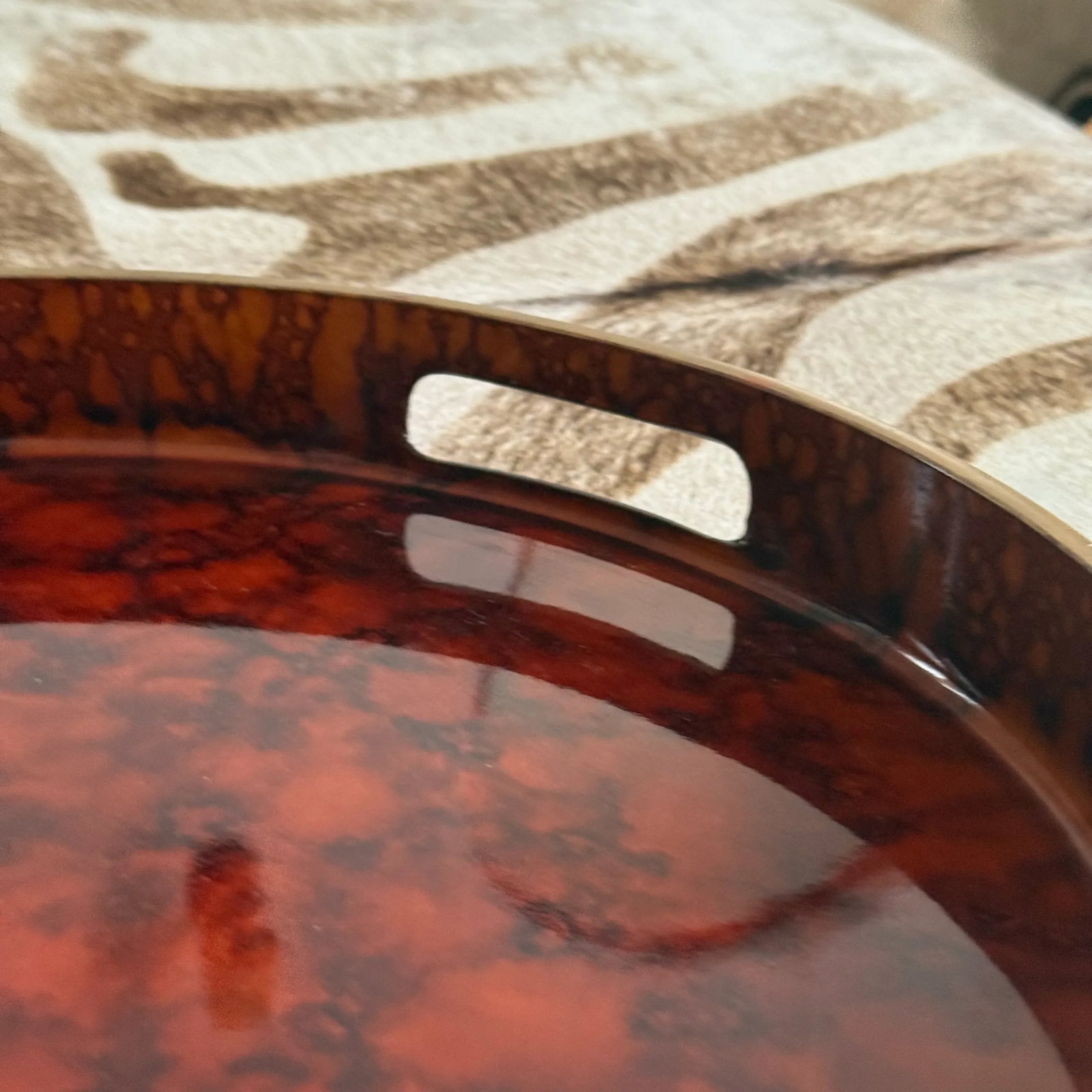 Vintage Otagiri Japan Laquerware Serving Tray - 5