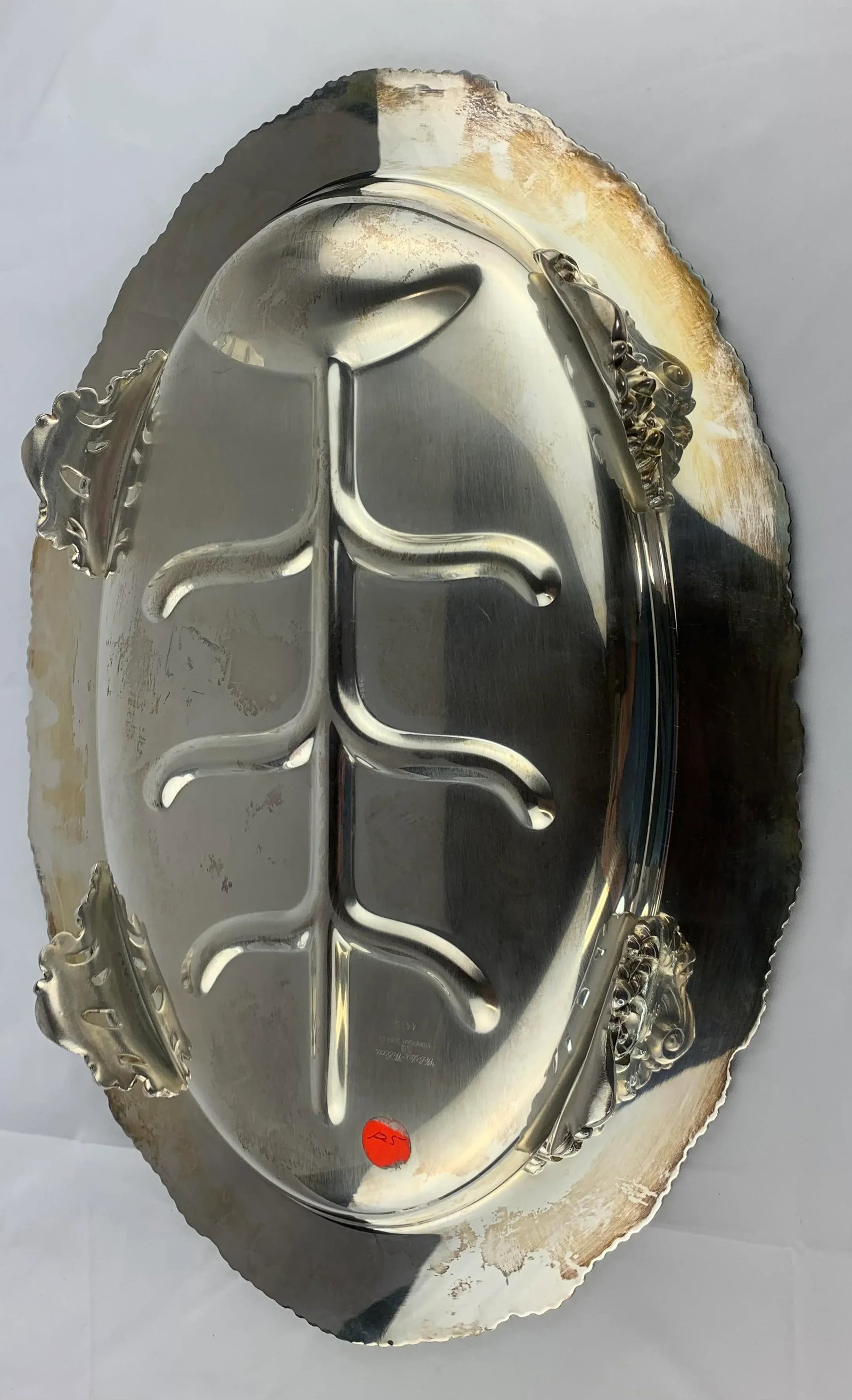 Mid 20th Century Silver-Plated Large Serving Platter - 6