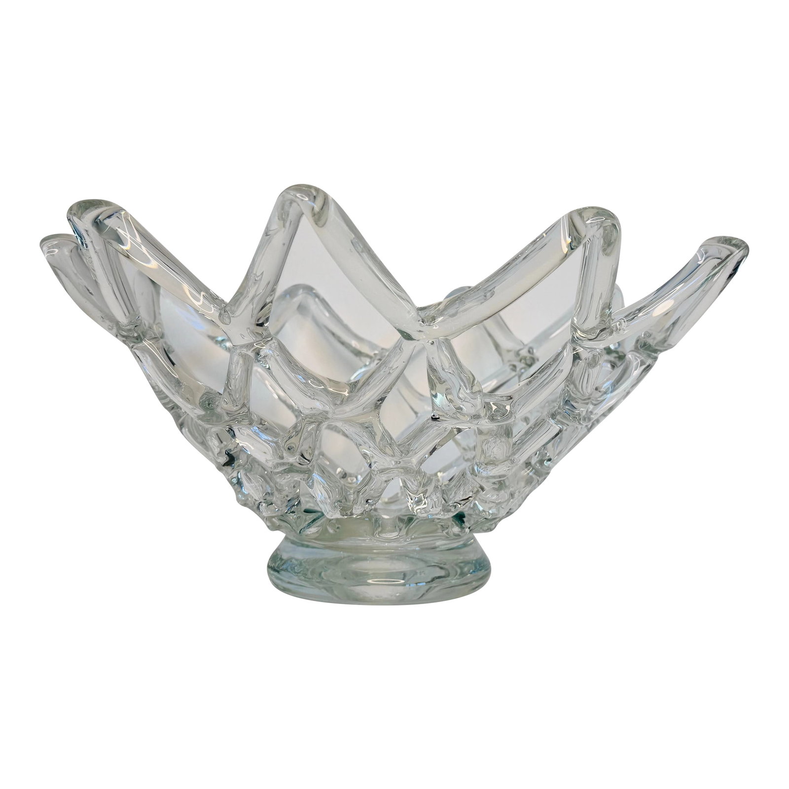 Vintage 1940s Murano Style Bowl by Barovier & Toso Intreccio Glass: Vintage 1940s Murano style Bowl By Barovier & Toso Intreccio Glass 17" Monumental Art Glass Excellent used condition. No chips, cracks or stains. Unmarked but hand blown and well known design by these