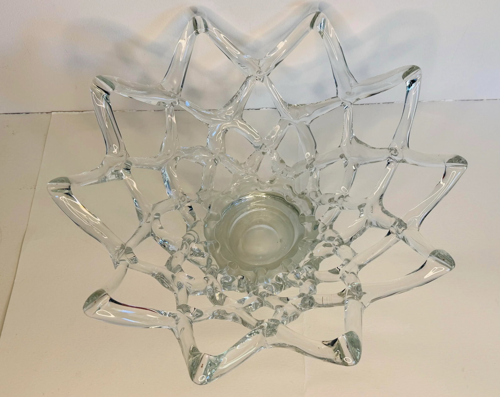 Vintage 1940s Murano Style Bowl by Barovier & Toso Intreccio Glass - 2