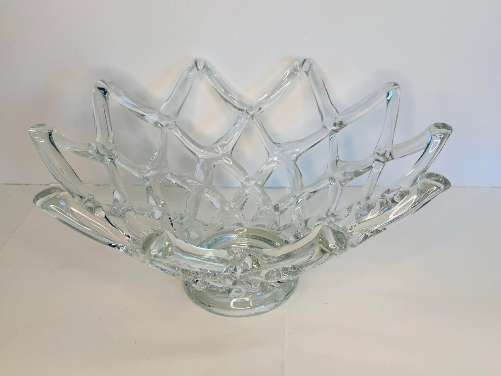 Vintage 1940s Murano Style Bowl by Barovier & Toso Intreccio Glass - 4