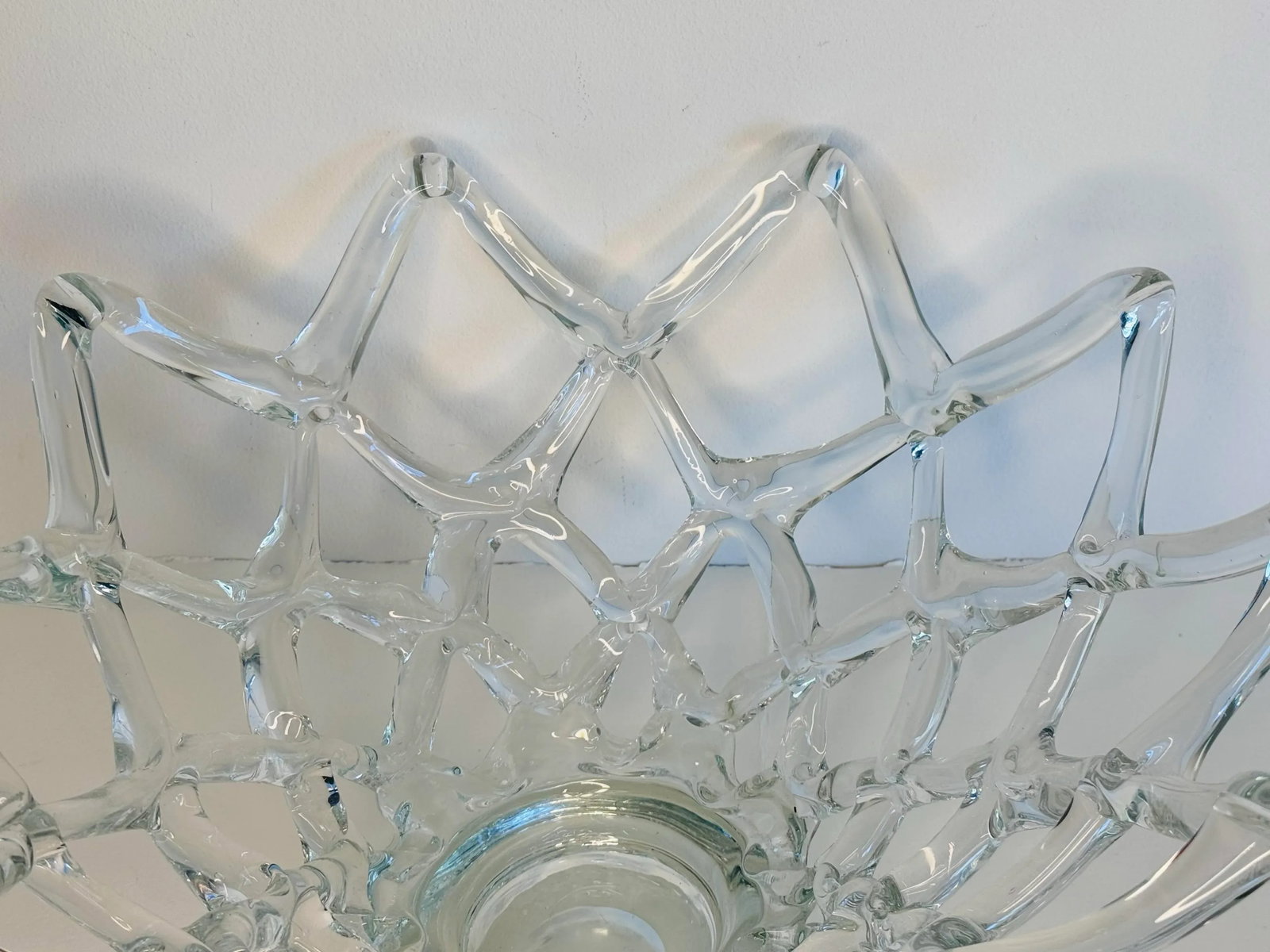 Vintage 1940s Murano Style Bowl by Barovier & Toso Intreccio Glass - 5
