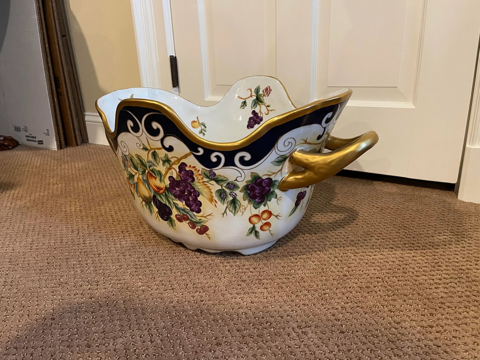 Large Fruit Motif Decorative Bowl - 4