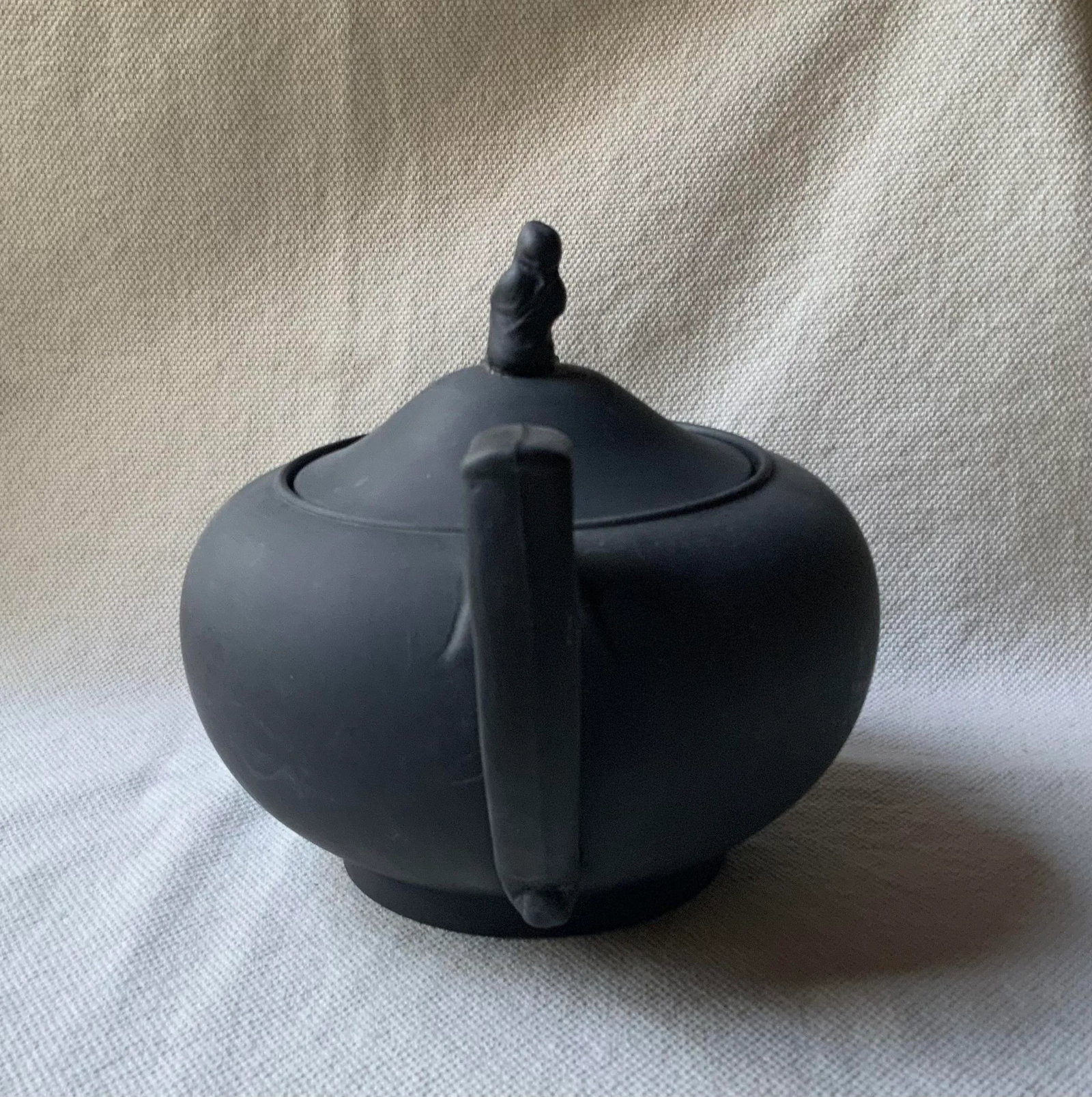 Antique Wedgwood Black Basalt Sybil Teapot,19th C. - 8