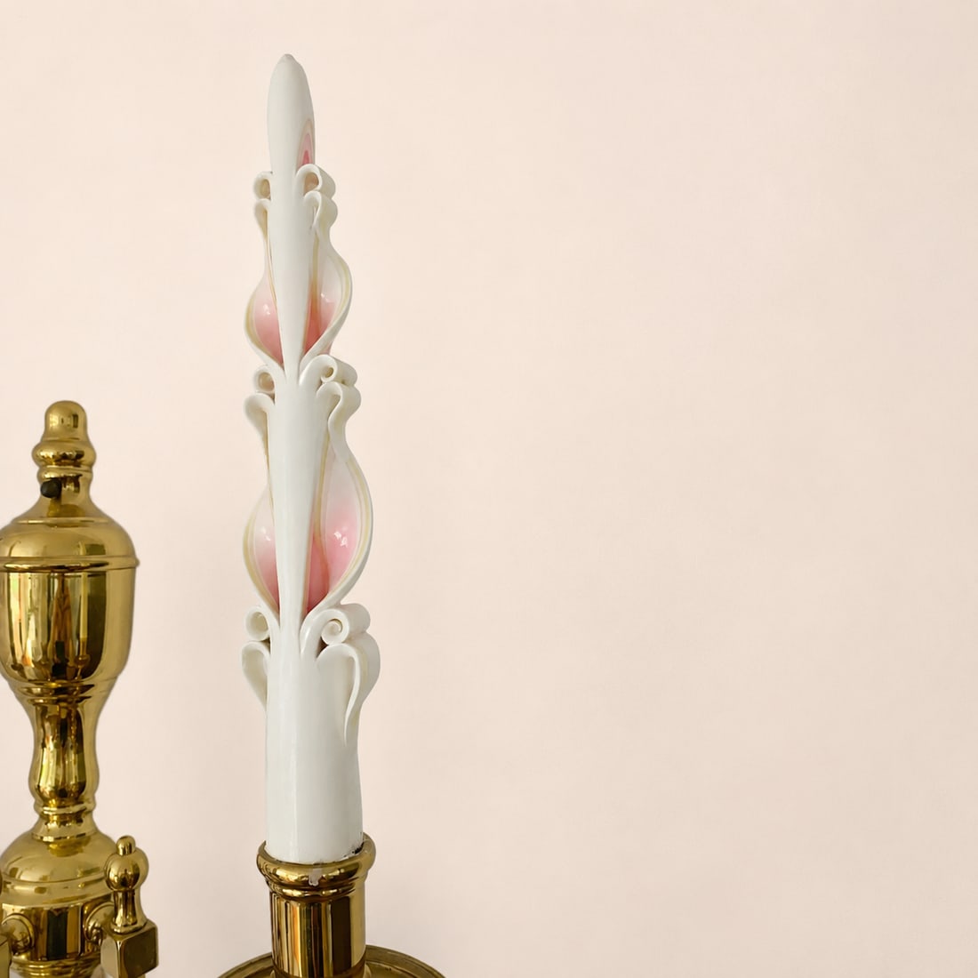 Antique Gold Gilt Wall Sconce Candelabra - a Pair - 3