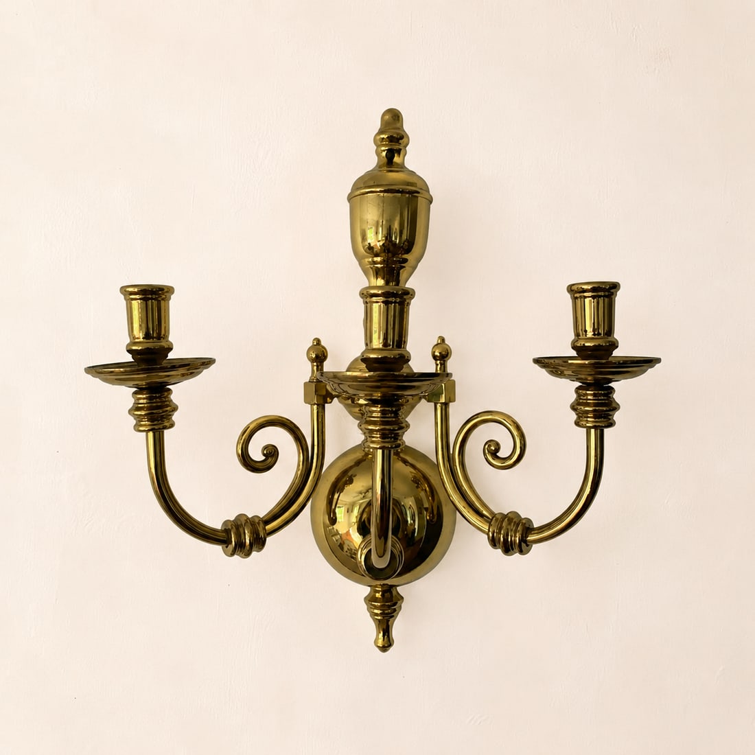 Antique Gold Gilt Wall Sconce Candelabra - a Pair - 5