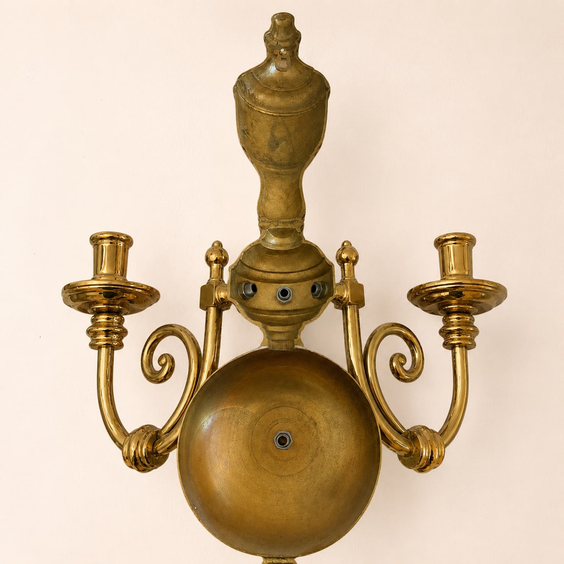 Antique Gold Gilt Wall Sconce Candelabra - a Pair - 6