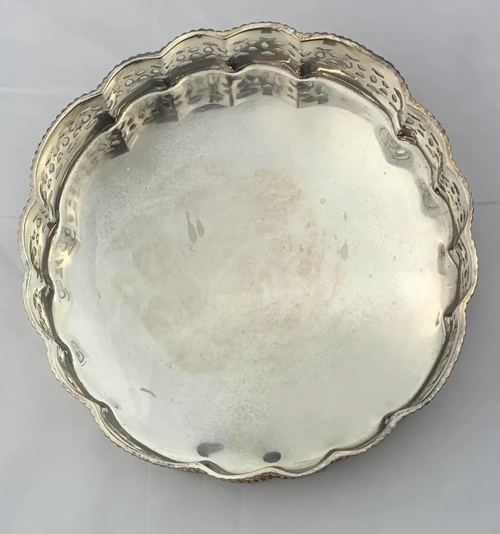 1960s Silverplate Circular Serving Bowl - 3