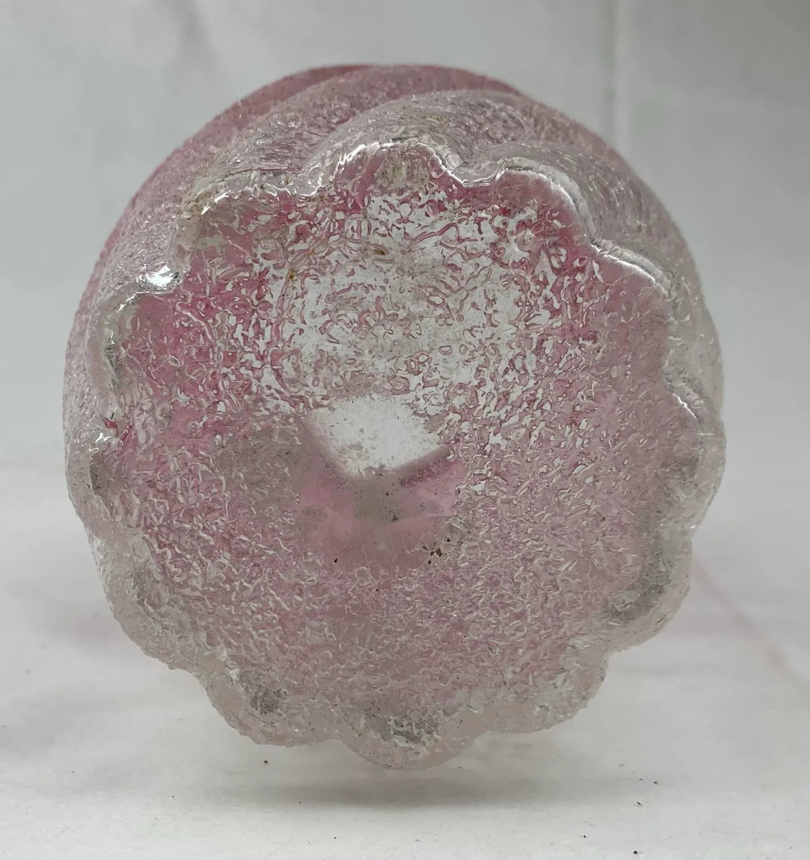 1960s Vintage Rose Hued Glass Pitcher - 7