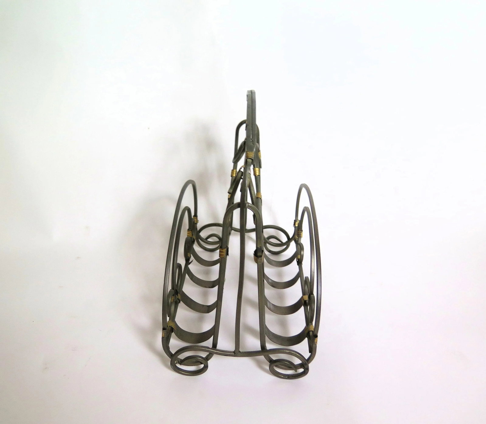 Vintage Wrought Iron Magazine Rack - 2