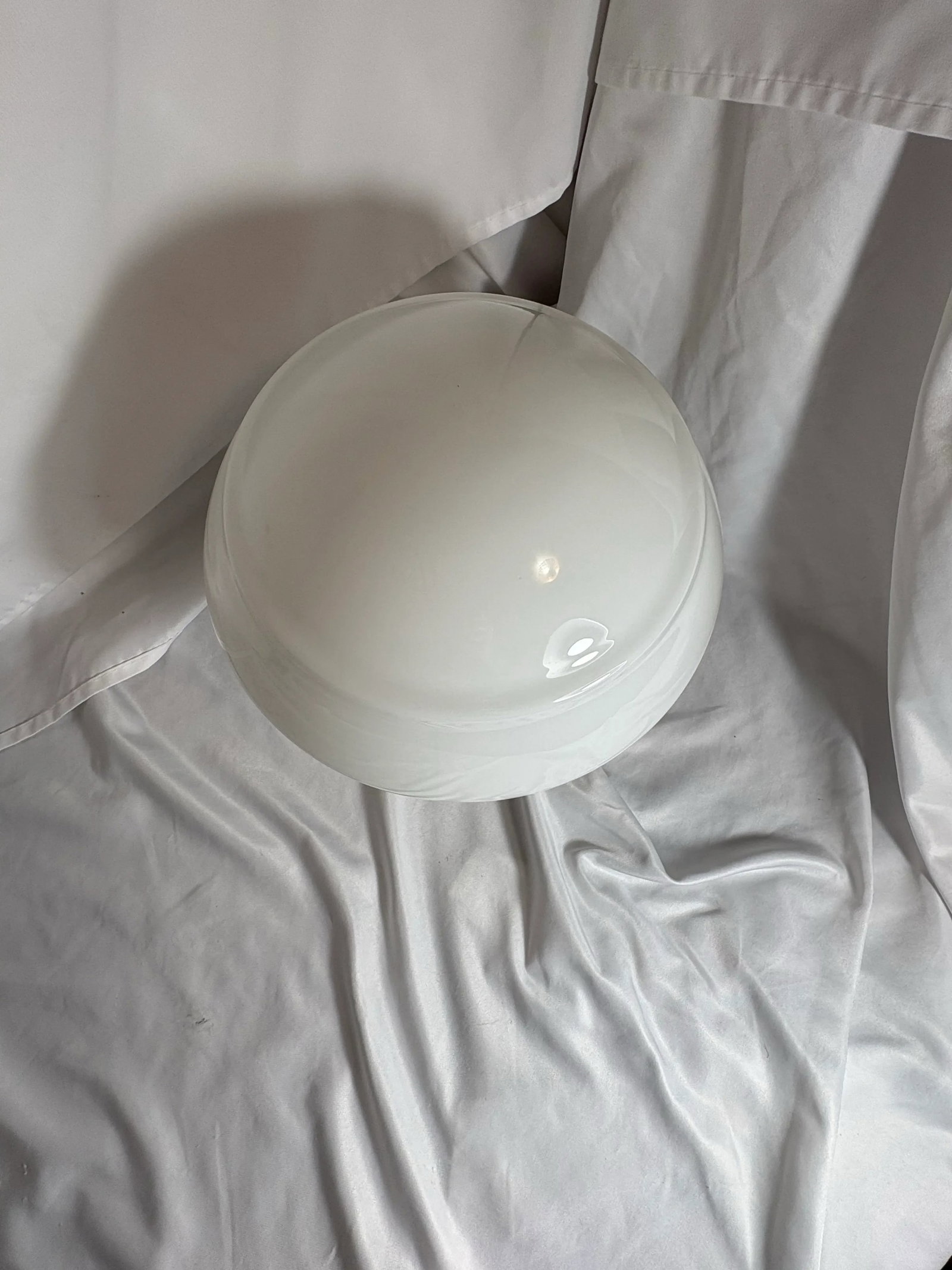Vintage White Art Deco Ceiling Light - 6