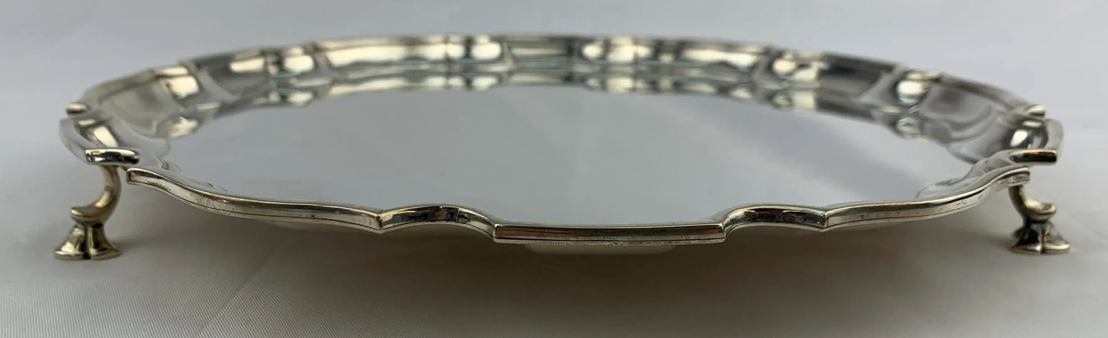 1960s Vintage Silverplate Round Serving Tray - 2