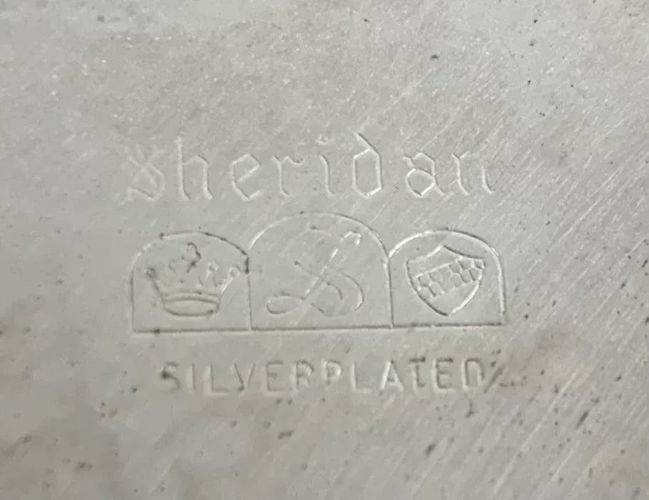 1960s Silver Plated Wedding Platter - 5