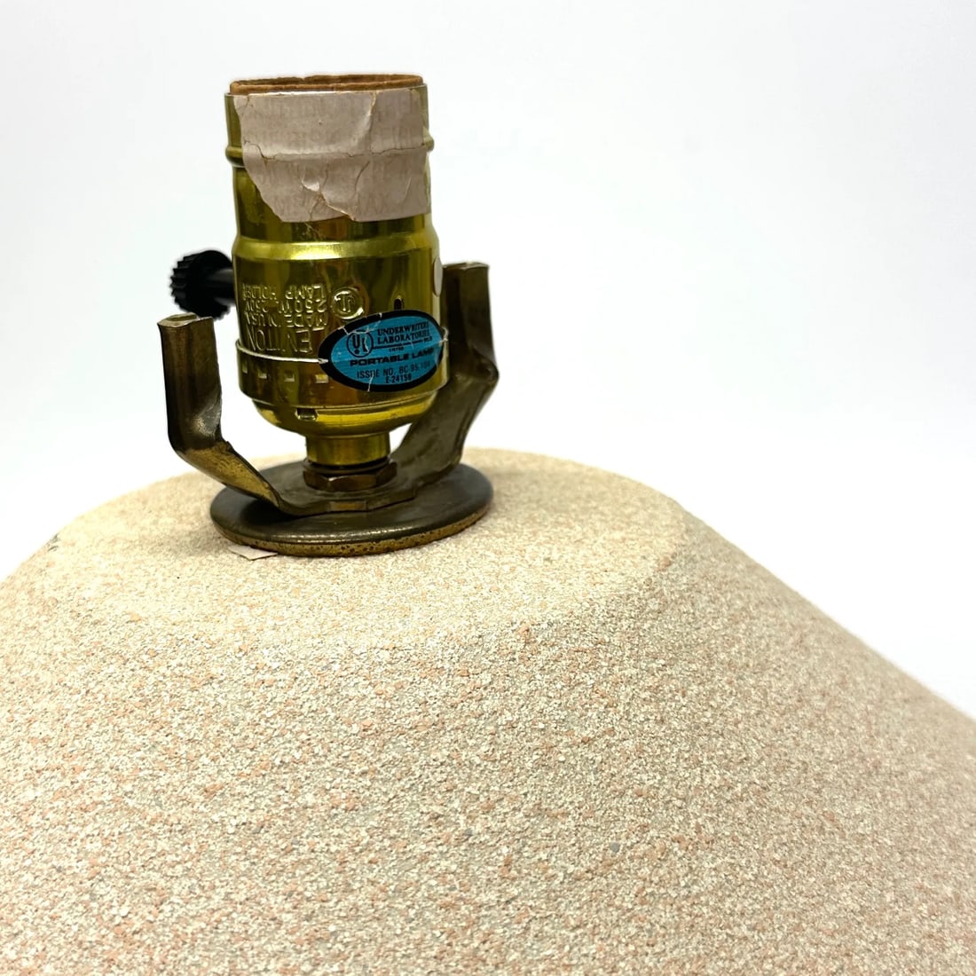 1980s Modern Matte Textured Table Lamp - 5