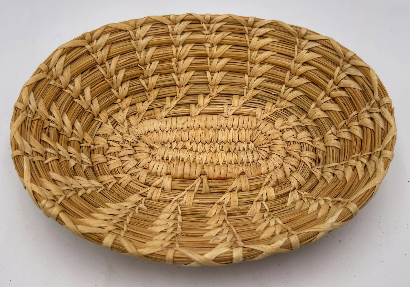 Vintage Acoma Pueblo Coiled Basket - Native American Handwoven, 9" - 3