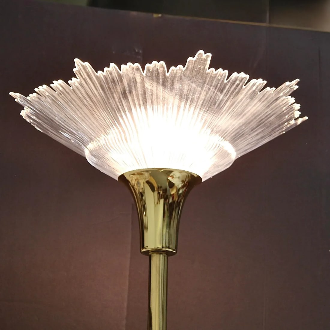Acrylic Starburst ShadeTorchiere Lamp - 2